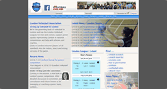 Desktop Screenshot of londonvolleyball.org.uk